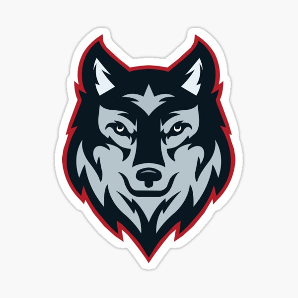 "Red Wolf" Sticker by AjazTdesigns Redbubble