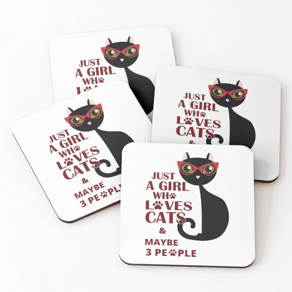 Item preview, Just a girl who likes cats and maybe 3 people  designed and sold by SamXDesigns.