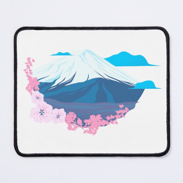 Item preview, Japanese style sakura tree mountain art designed and sold by UNITYdream.