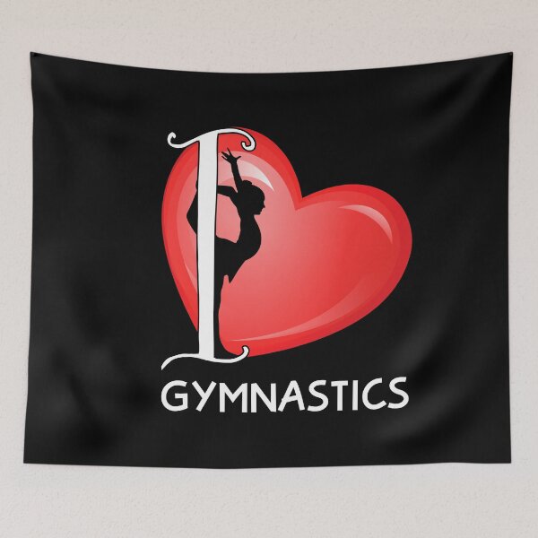 Item preview, I love Gymnastics - Gymnasticssayings, slogans, and athletics quotes designed and sold by bluehatgraphics.