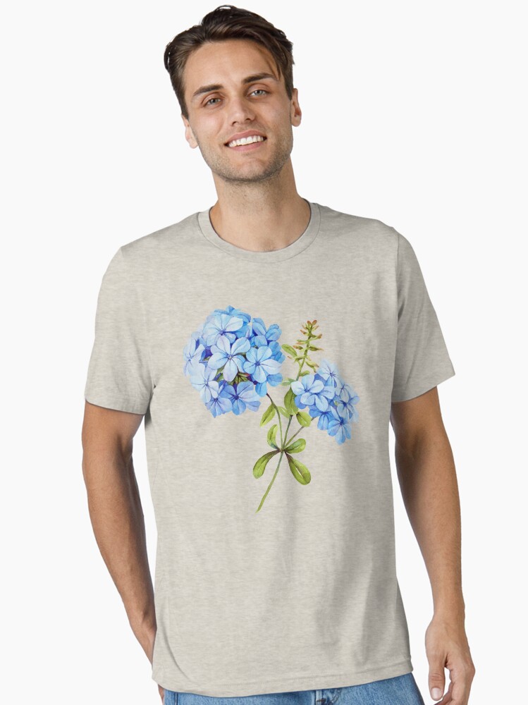 Camiseta esencial for Sale con la obra «Flores de jazmín azul» de