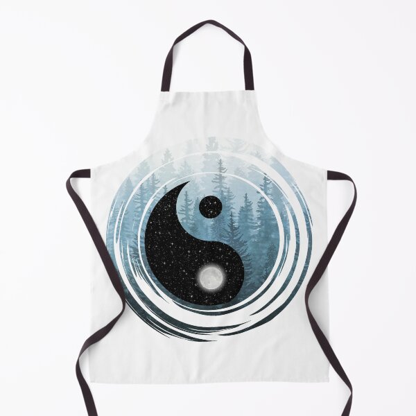 Item preview, Yin Yang Misty Forest Night designed and sold by maryedenoa.