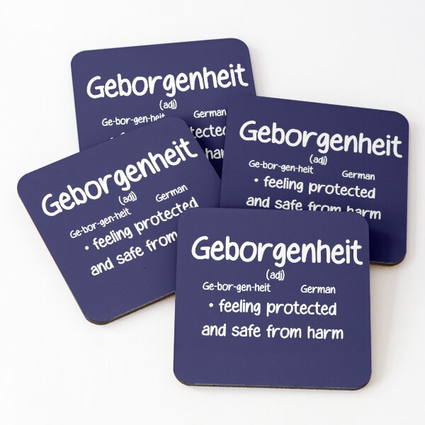 Item preview, Geborgenheit definition in English- a place a safety and comfort designed and sold by Mumzy2many.
