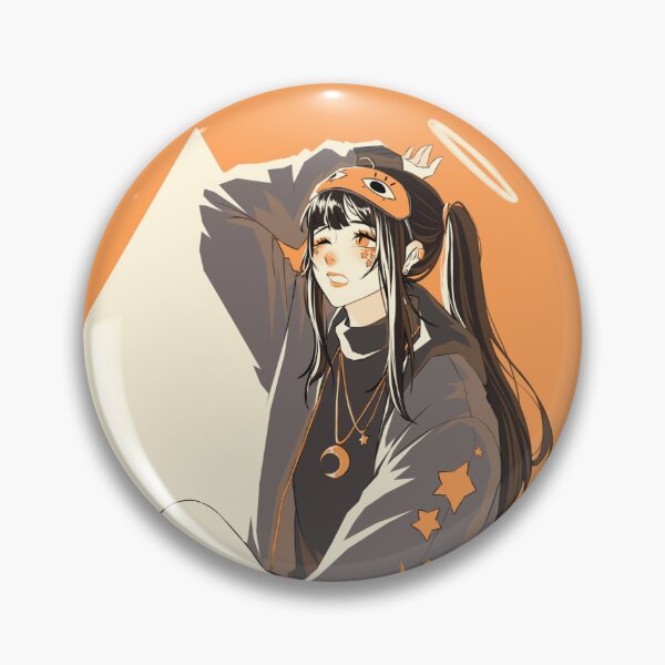 Item preview, Orange Anime girl sitting angel 3 designed and sold by Elwenz.