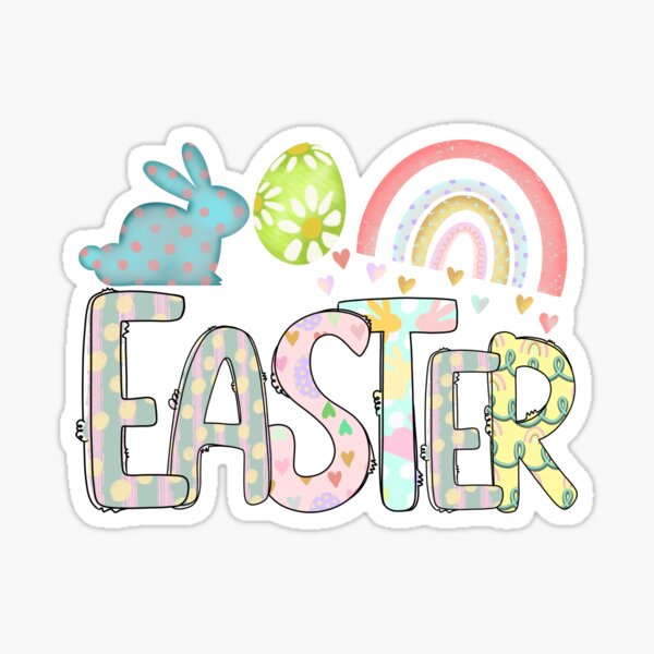 Item preview, Happy Easter Day Rainbow designed and sold by dalypdesign.