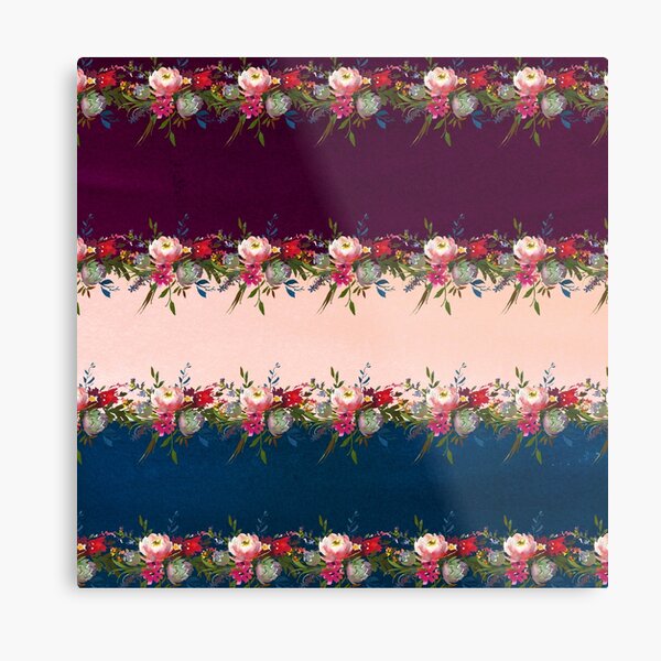5451.Yellow flowers with wine colored stripesPOSTER.decor Home Office art 