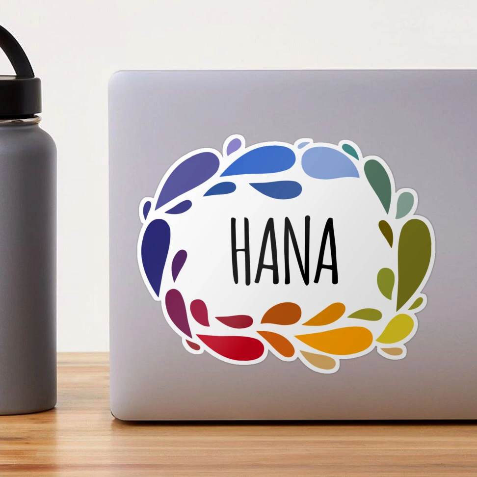 Hana Name Cute Colorful Gift Named Hana
