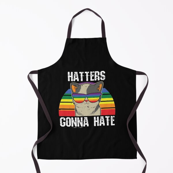 Item preview, Hatters Gonna Hate Rainbow Sunglasses Cat designed and sold by DAFIN.