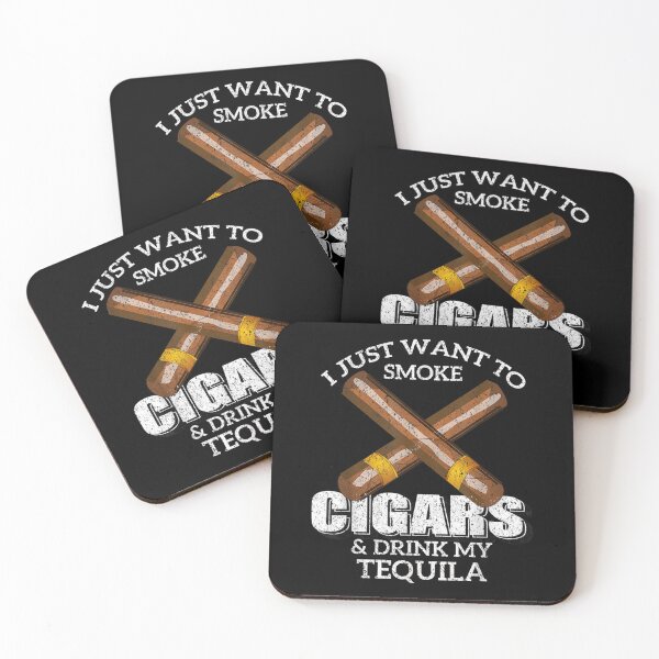 Item preview, I Just Want To Smoke Cigars And Drink My Tequila Design Bar  designed and sold by vergielx.
