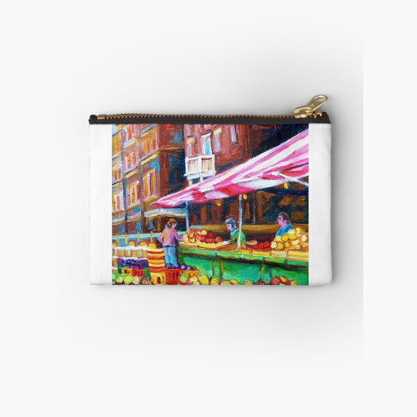 Item preview, OUTDOOR MARKET DAY MONTREAL PAINTINGS OF CANADIAN CITIES BY CANADIAN ARTIST CAROLE SPANDAU designed and sold by Carole  Spandau.
