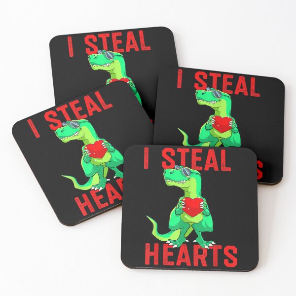 Item preview, I Steal Hearts Valentines Day Dinosaur Valentine's Day 2022  designed and sold by vergielx.