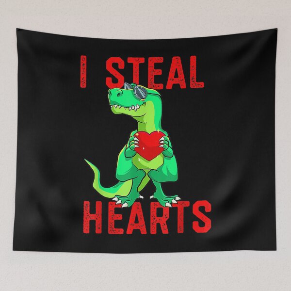 Item preview, I Steal Hearts Valentines Day Dinosaur Valentine's Day 2022  designed and sold by vergielx.