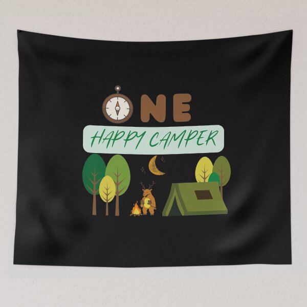 Item preview, One happy camper first birthday shirt, Camping Matching T-Shirt designed and sold by Lanna999.
