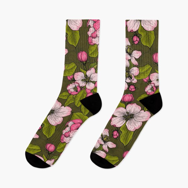 Item preview, Apple blossom on dark green designed and sold by Katerina Mitkova Kirilova.