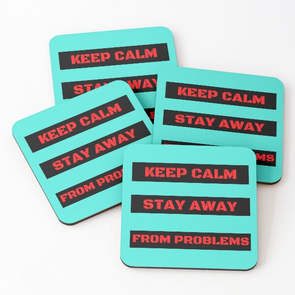 Item preview, Keep Calm and Stay Away From Problems Red Typography  designed and sold by garniturex.