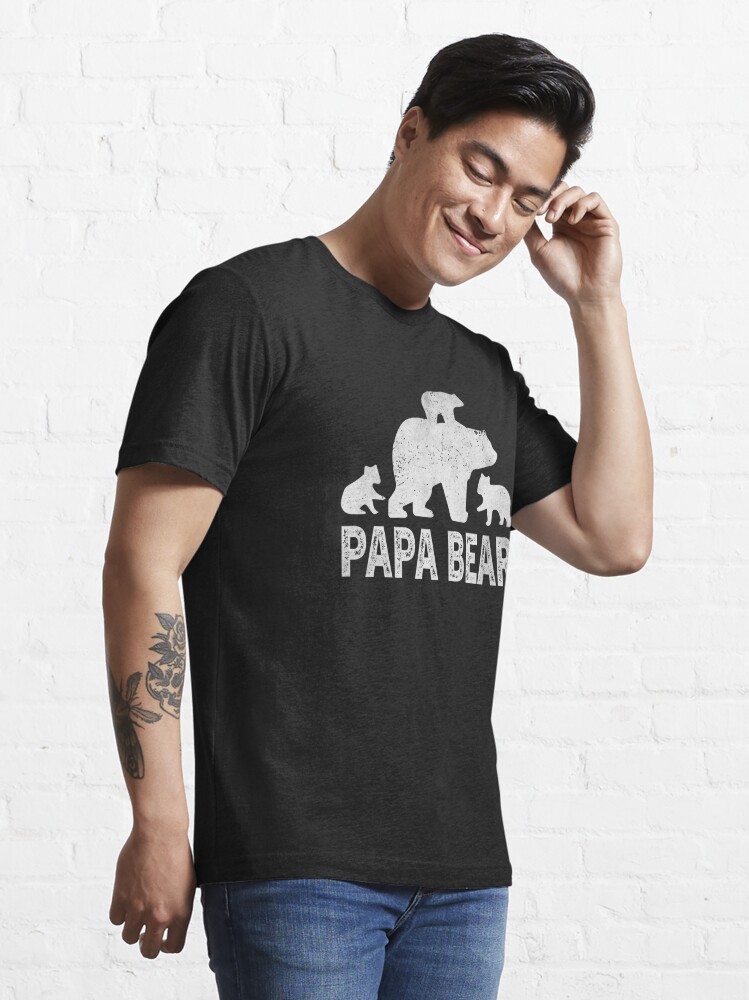 Papa Bear T-Shirt with Three Cute Bear Cubs : : Fashion