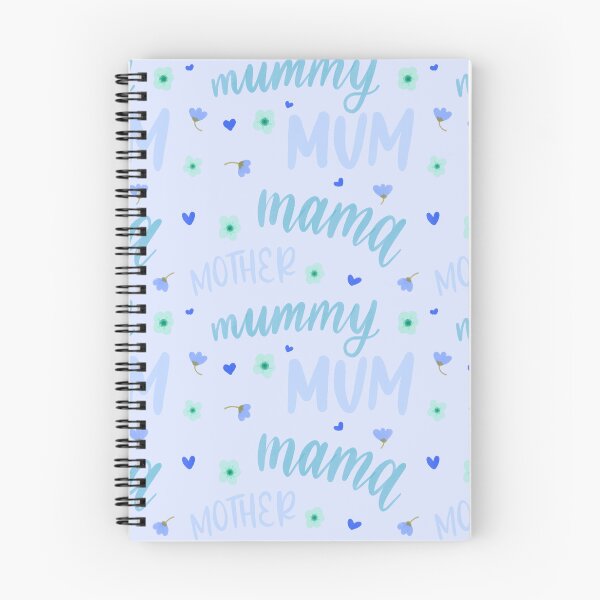 Item preview, Mother's Day Pattern - BLUE designed and sold by TheBubblyType.