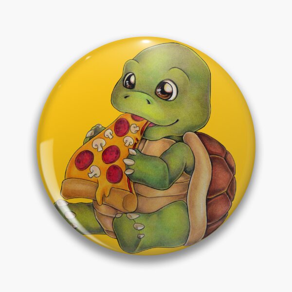 Item preview, Funny turtle with pizza turtle gift idea designed and sold by ZadzeneaArt.