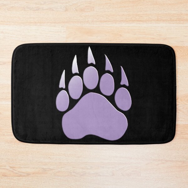Item preview, Purple Bear Paw 3D Effect and Color Gradient designed and sold by geraldineMS.