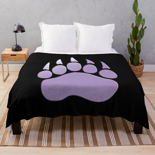 Item preview, Purple Bear Paw 3D Effect and Color Gradient designed and sold by geraldineMS.