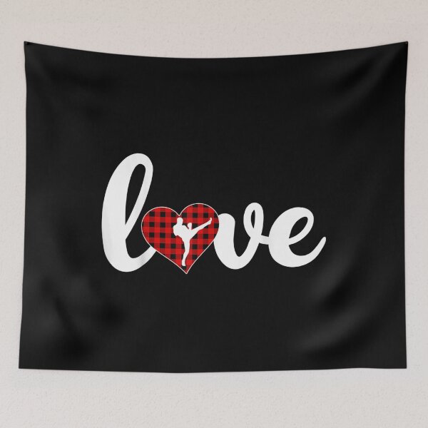 Item preview, Kickboxing Sports Lover Buffalo Plaid Kickboxing Valentine  designed and sold by vergielx.