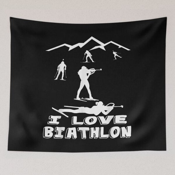 Item preview, I Love Biathlon Winter Sports Ski Sport Biathlete Skier  designed and sold by vergielx.