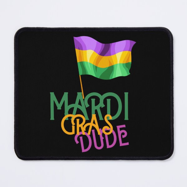 Item preview, mardi gras dude, funny flag the ris mardi gras designed and sold by PrettyVectors.