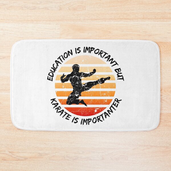 Item preview, Education Is Important But Karate Is Importanter Grunge Retro Sunset designed and sold by LuckyKermit.