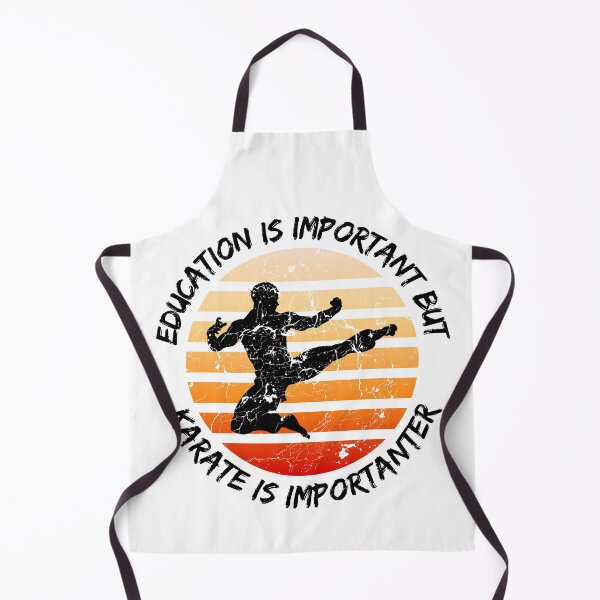 Item preview, Education Is Important But Karate Is Importanter Grunge Retro Sunset designed and sold by LuckyKermit.