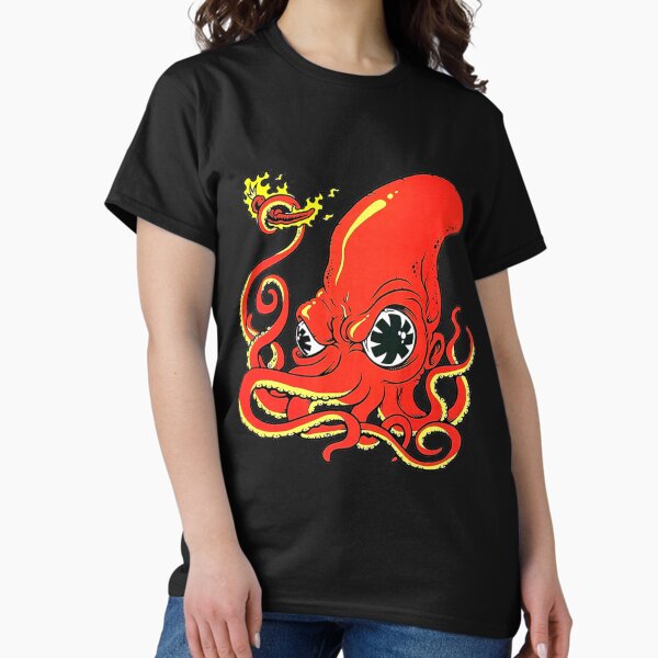 Artikel-Vorschau von Roter scharfer Oktopus, designt und verkauft von PrettyVectors.