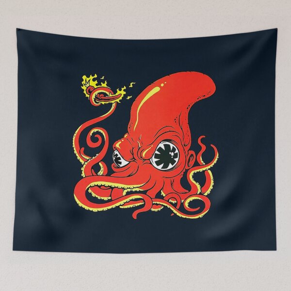 Item preview, Red Hot Octopus   designed and sold by PrettyVectors.