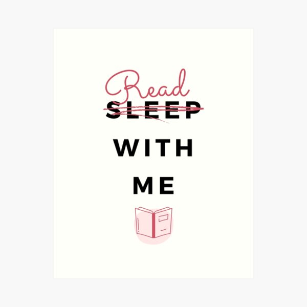 Read with me - white Kunstdruck