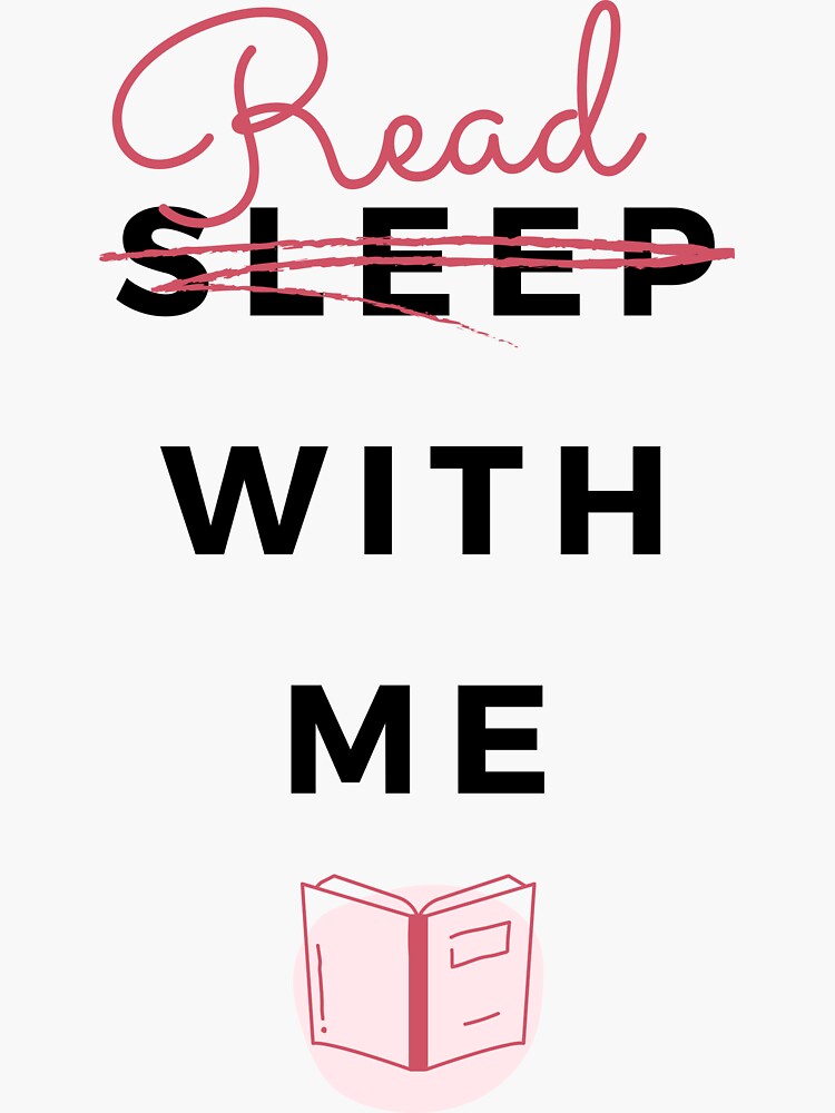 Thumbnail 3 von 3, Sticker, Read with me - white designt und verkauft von joandarlingsbks.