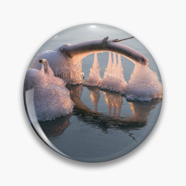 Item preview, Natures Artistry - Natural Ice Sculpture in Glorious Rosy Light designed and sold by Georgia Mizuleva.