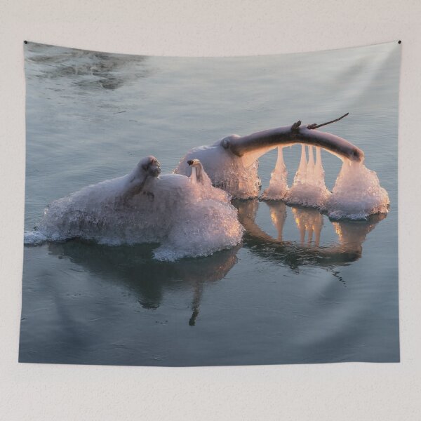 Item preview, Natures Artistry - Natural Ice Sculpture in Glorious Rosy Light designed and sold by Georgia Mizuleva.