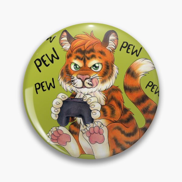 Item preview, Funny gaming tiger gift gamer birthday designed and sold by ZadzeneaArt.