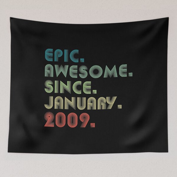 Item preview, 13 Year Old Gifts Epic Awesome Since January 2009 Birthday  designed and sold by wendyy88.