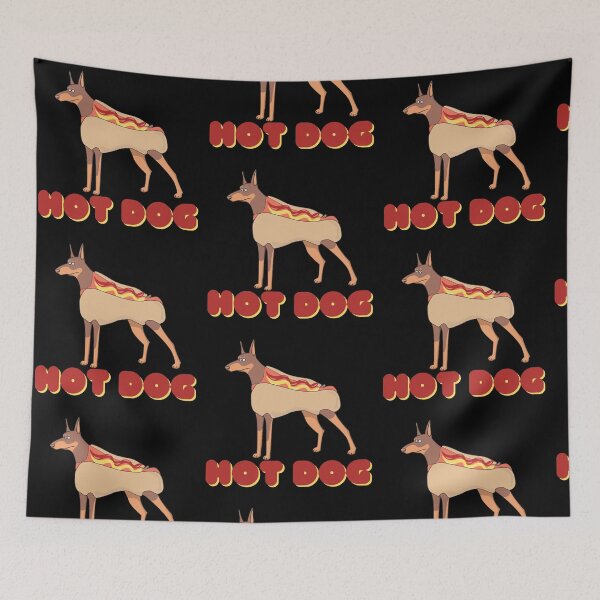 Item preview, Hot Dog Cute Funny Food Animal Pun designed and sold by RichTeeDesigns.
