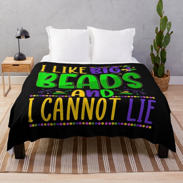 Item preview, I Like Big Beads And I Cannot Lie Funny Mardi Gras  designed and sold by wendyy88.