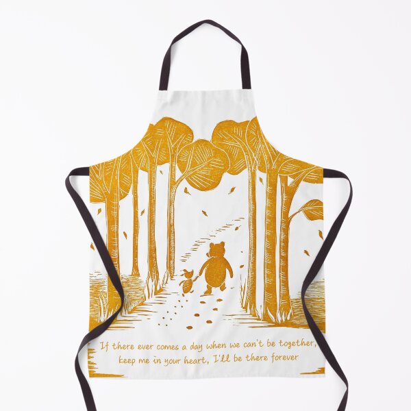 Item preview, "If there ever comes a day when we can't be together" Winnie the Pooh and Piglet linocut designed and sold by Maddy Bennett.