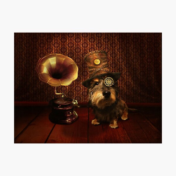 Steampunk Dashound Photographic Print