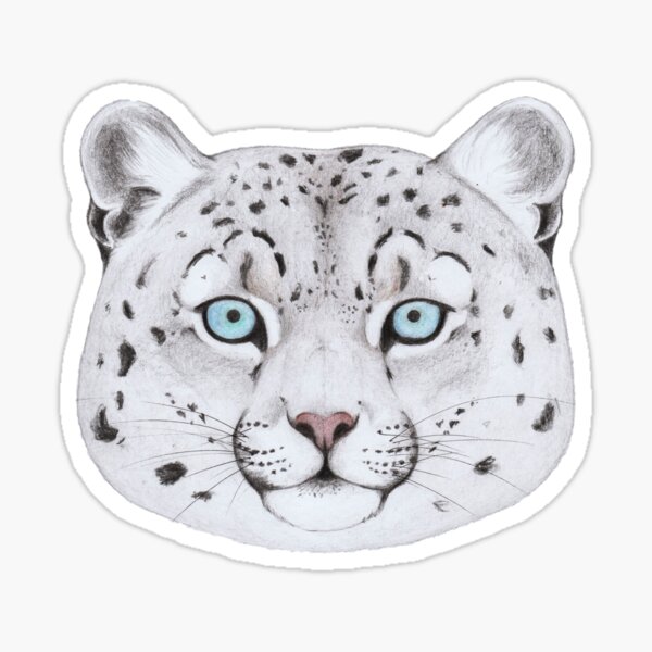Snow Leopard Sticker