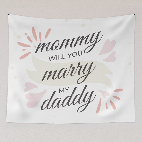 Item preview, Mommy will you marry my daddy marriage proposal baby onesie designed and sold by Tiny-Piggy.