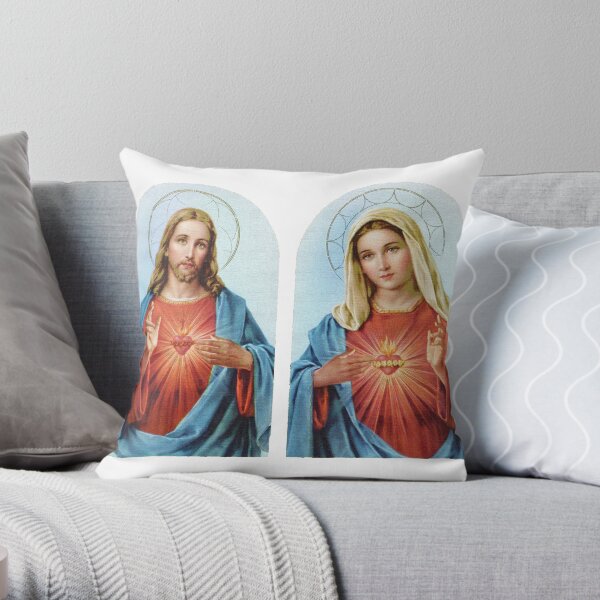Mother And Son Throw Pillow