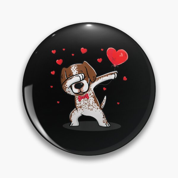 Item preview, Dabbing German Shorthaired Pointers Heart Valentine's Day  designed and sold by wendyy88.