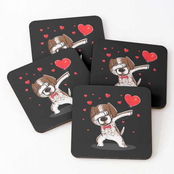 Item preview, Dabbing German Shorthaired Pointers Heart Valentine's Day  designed and sold by wendyy88.