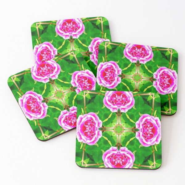 Aperçu de l'œuvre Amour heureux, motif rose rose. créée et vendue par Patternflower.