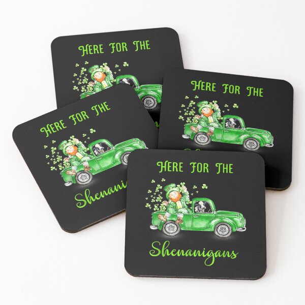 Item preview, Here For The Shenanigans Leprechaun Cow St Patricks Day  designed and sold by wendyy88.