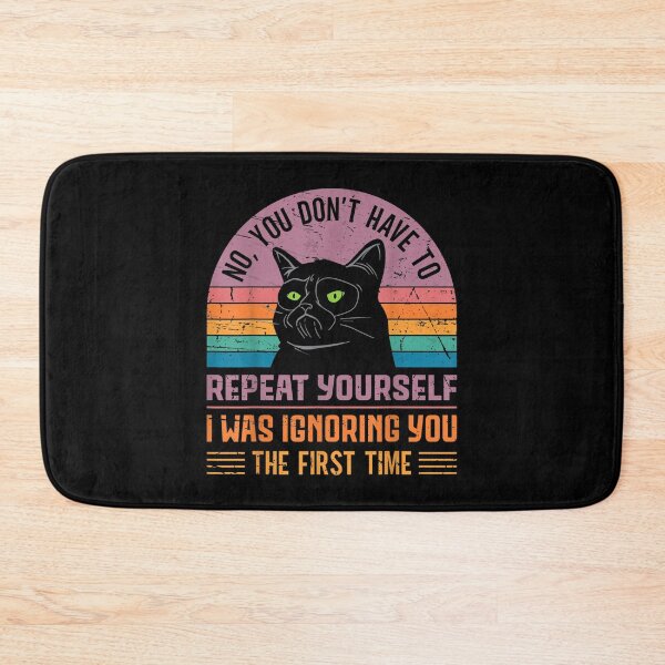 Item preview, Humor Funny Saying Heedless Sarcasm Ironical Cat Vintage  designed and sold by wendyy88.