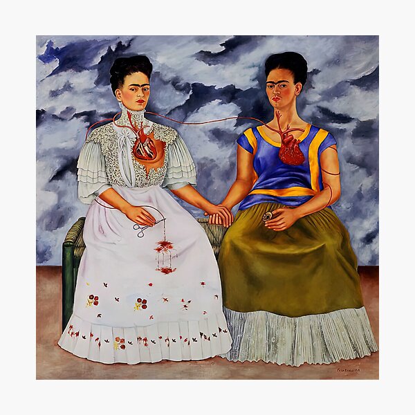 Item preview, The Two Fridas by Frida Kahlo designed and sold by AestheticsXarts.